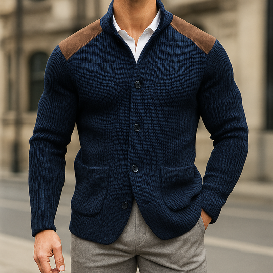 ScandiWear | ROSSI ROMA | Blazer i teksturert strikk