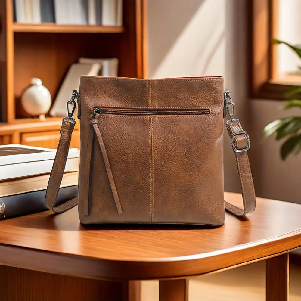 Retro Firkantet crossbody-veske
