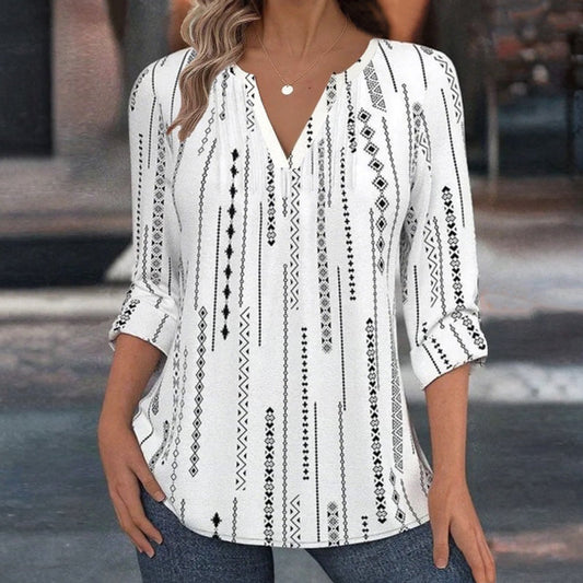 【Lange Ermer】Vintage Uformell Bluse