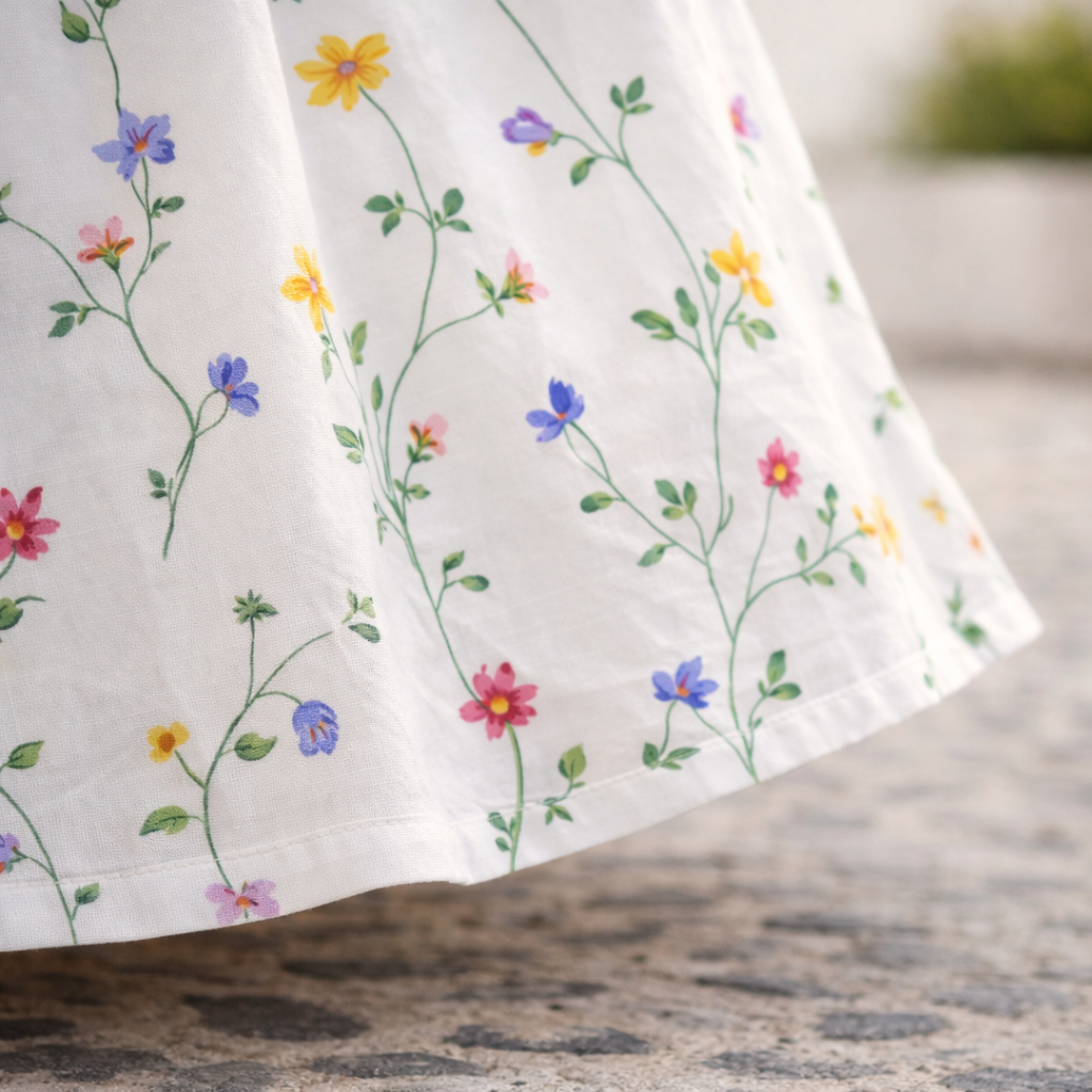 Robin | Blomstret midikjole