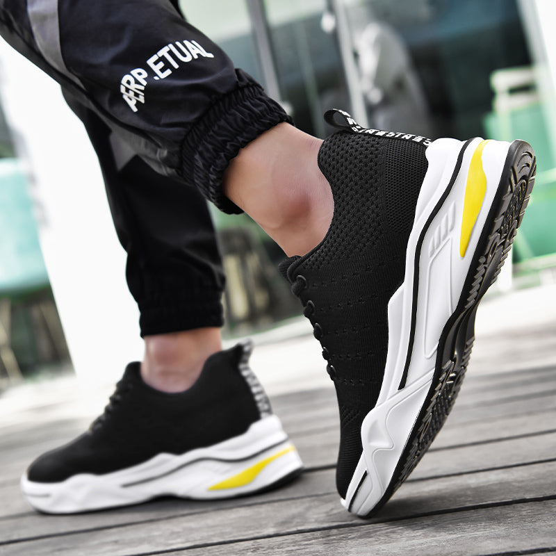 Herresko med høydeøkning | Elegante høydeforhøyende sko 6 cm – Sort og Grå