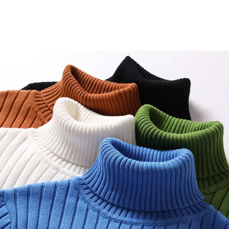 Høyhalset genser for menn – (opptil 4XL)