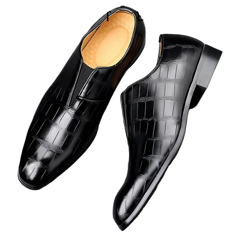 Klassiske Herresko i Britisk Retro-stil – Elegante Oxfords til Bryllup og Fest