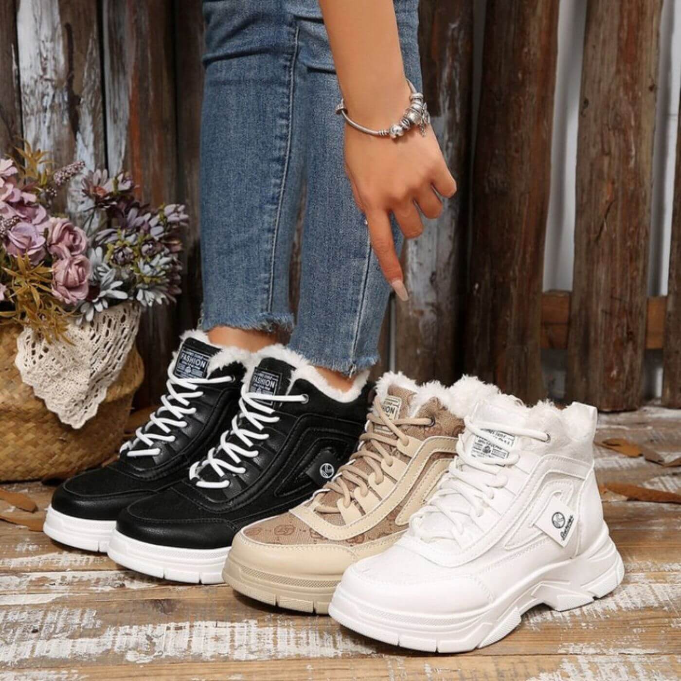 Sienna™ – Varme vintersneakers med mykt fôr