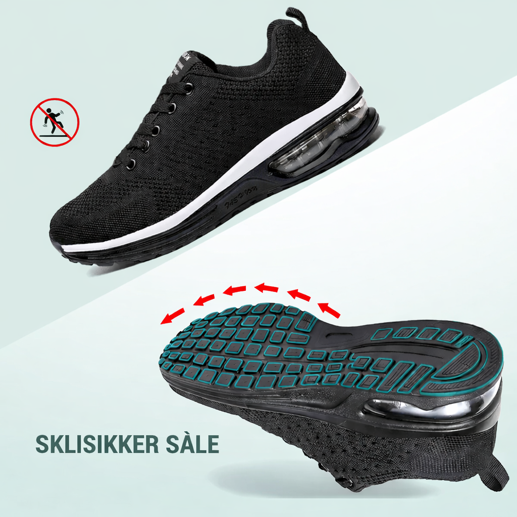 SanoWalk Ortopediske Sko – Helt svarte