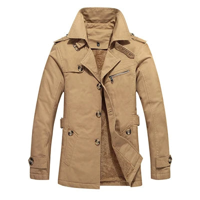 Elegant vattert trenchcoat