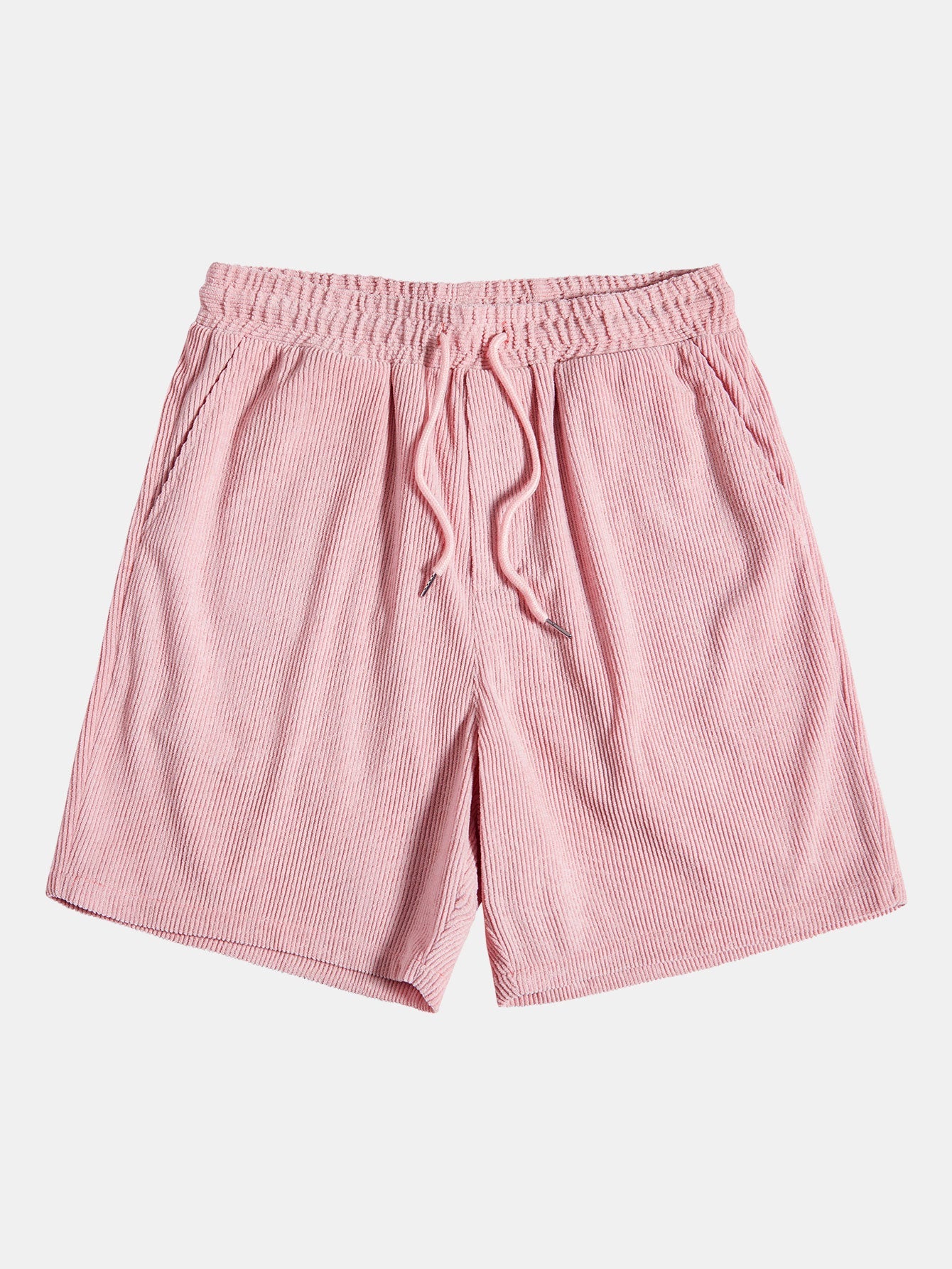 Kortermet cordfløyelskjorte med knapper og shorts