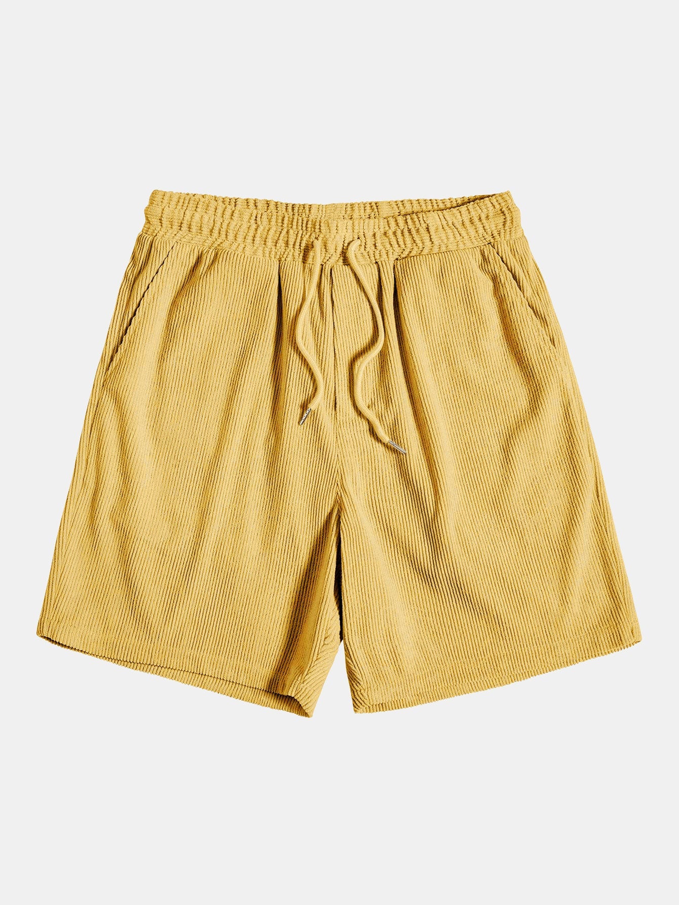 Kortermet cordfløyelskjorte med knapper og shorts