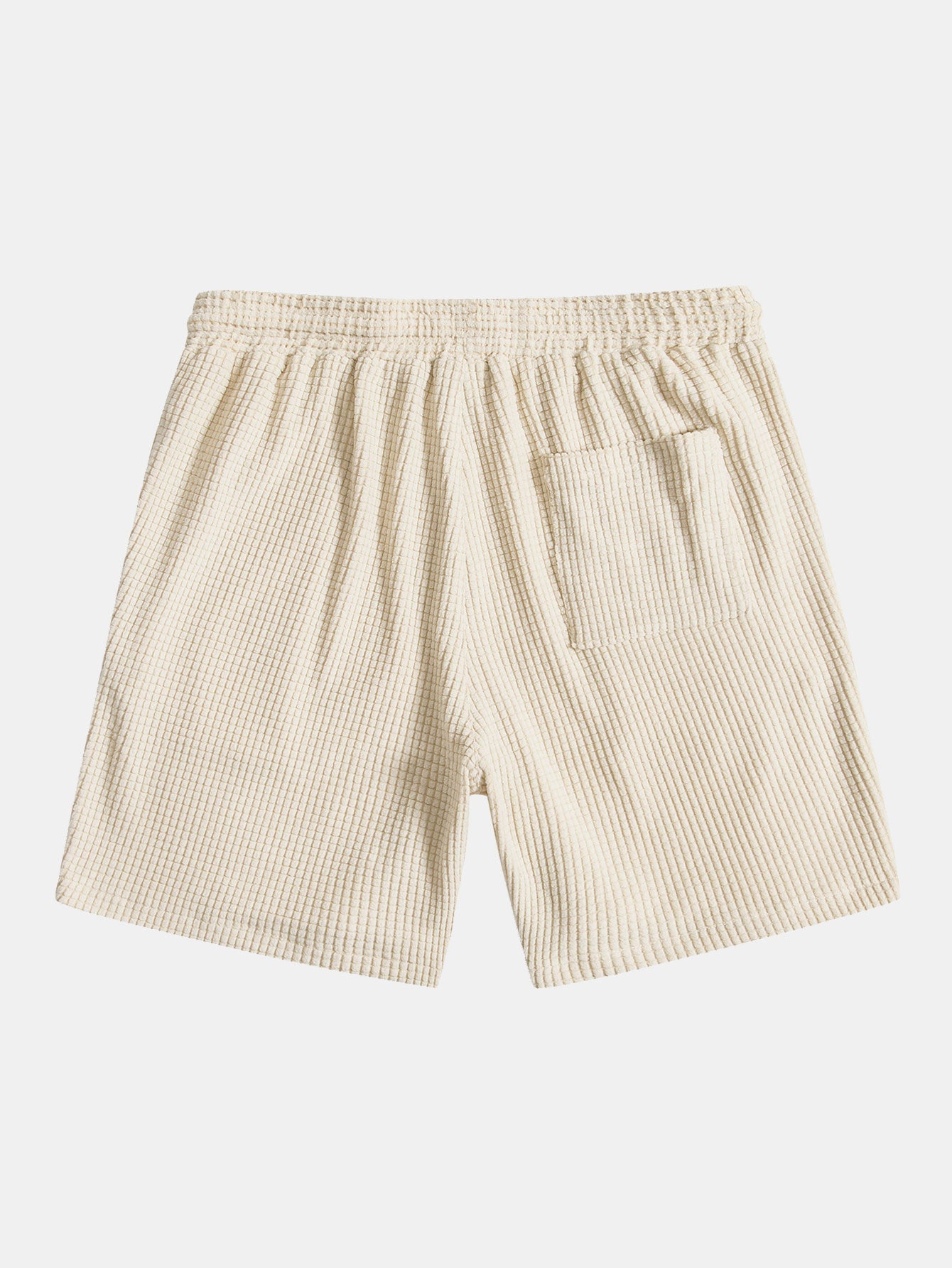 Vaffelstoffskjorte med knapper og shorts