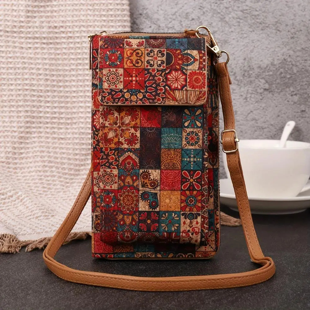 Boho Blomster Skulderveske