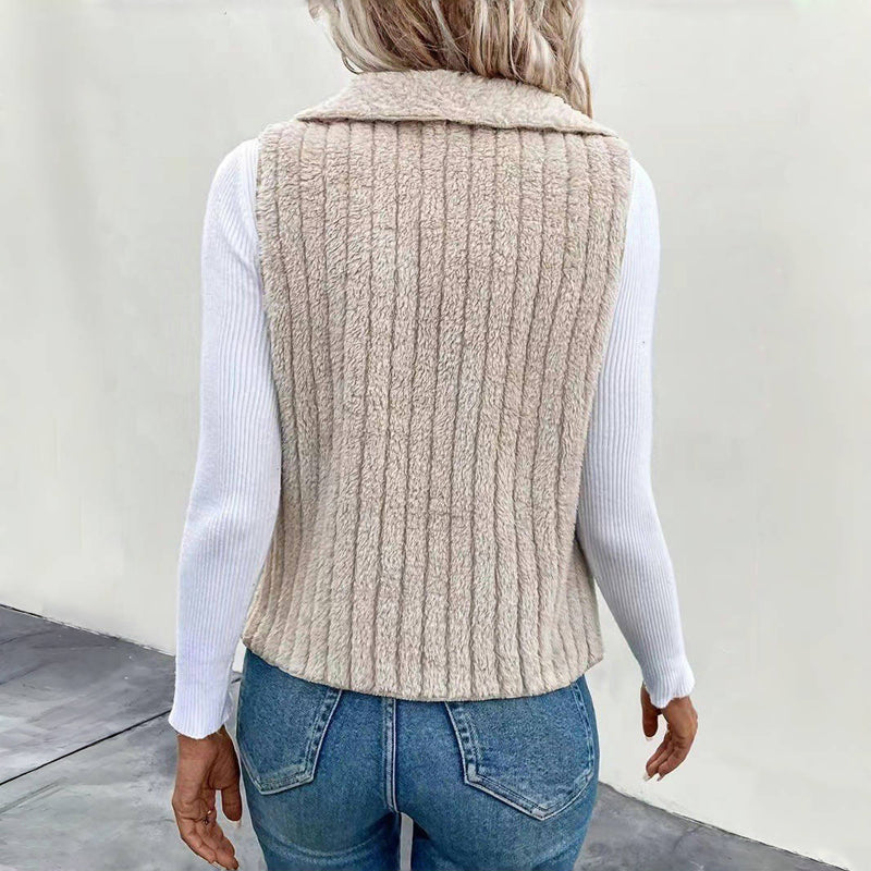 Ensfarget Uformelt Cardigan