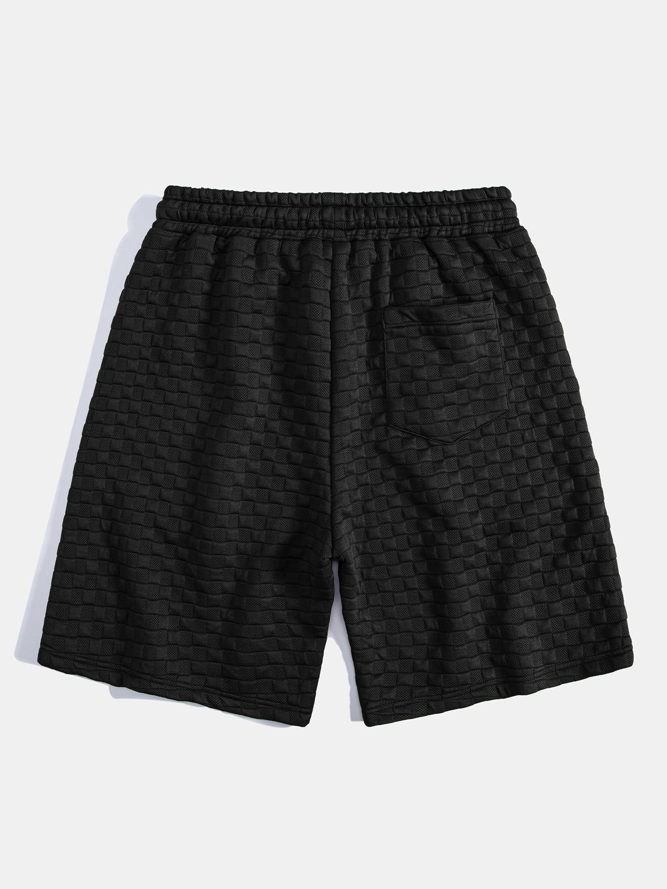Dameskjorte med krage i sjakkbrettmønster og Jacquardshorts i sjakkbrettmønster