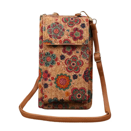 Boho Blomster Skulderveske