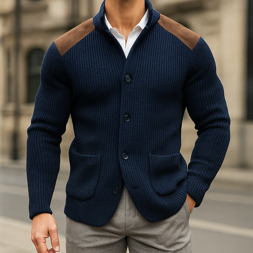 ScandiWear | ROSSI ROMA | Blazer i teksturert strikk