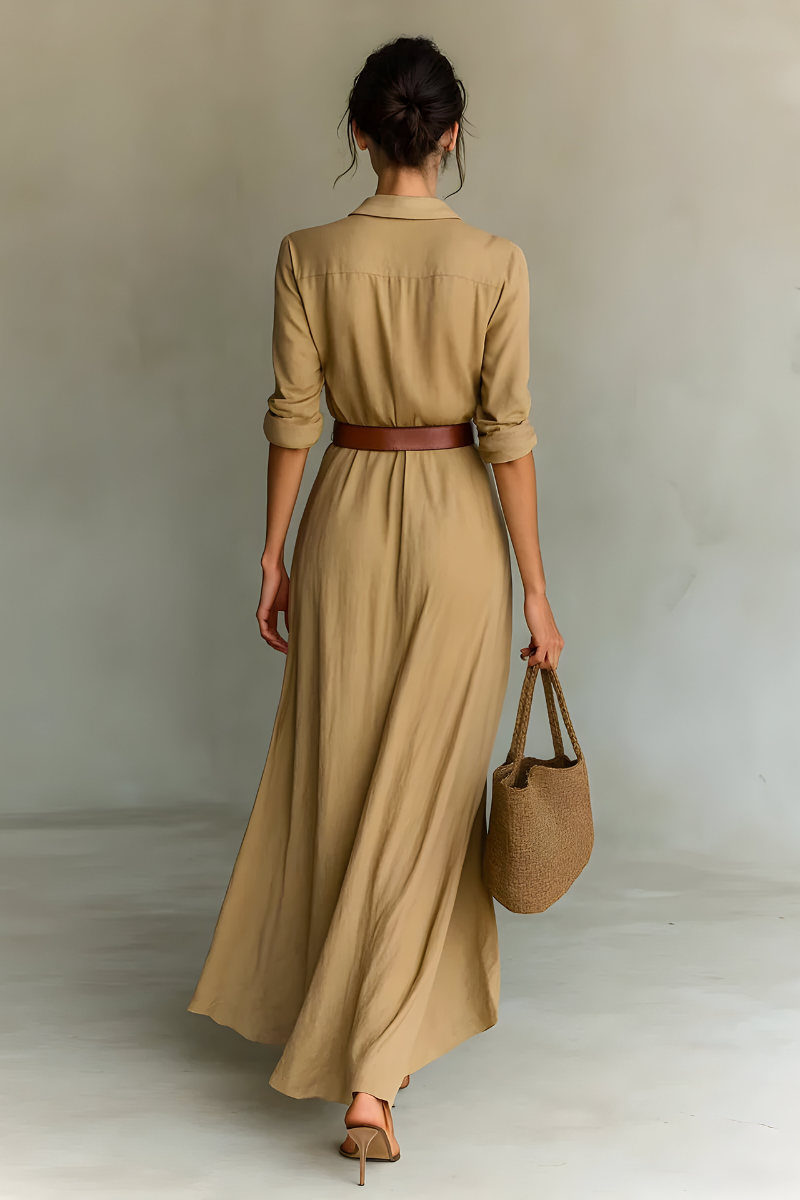 Julie™ | Omslagskjole med midjebelte