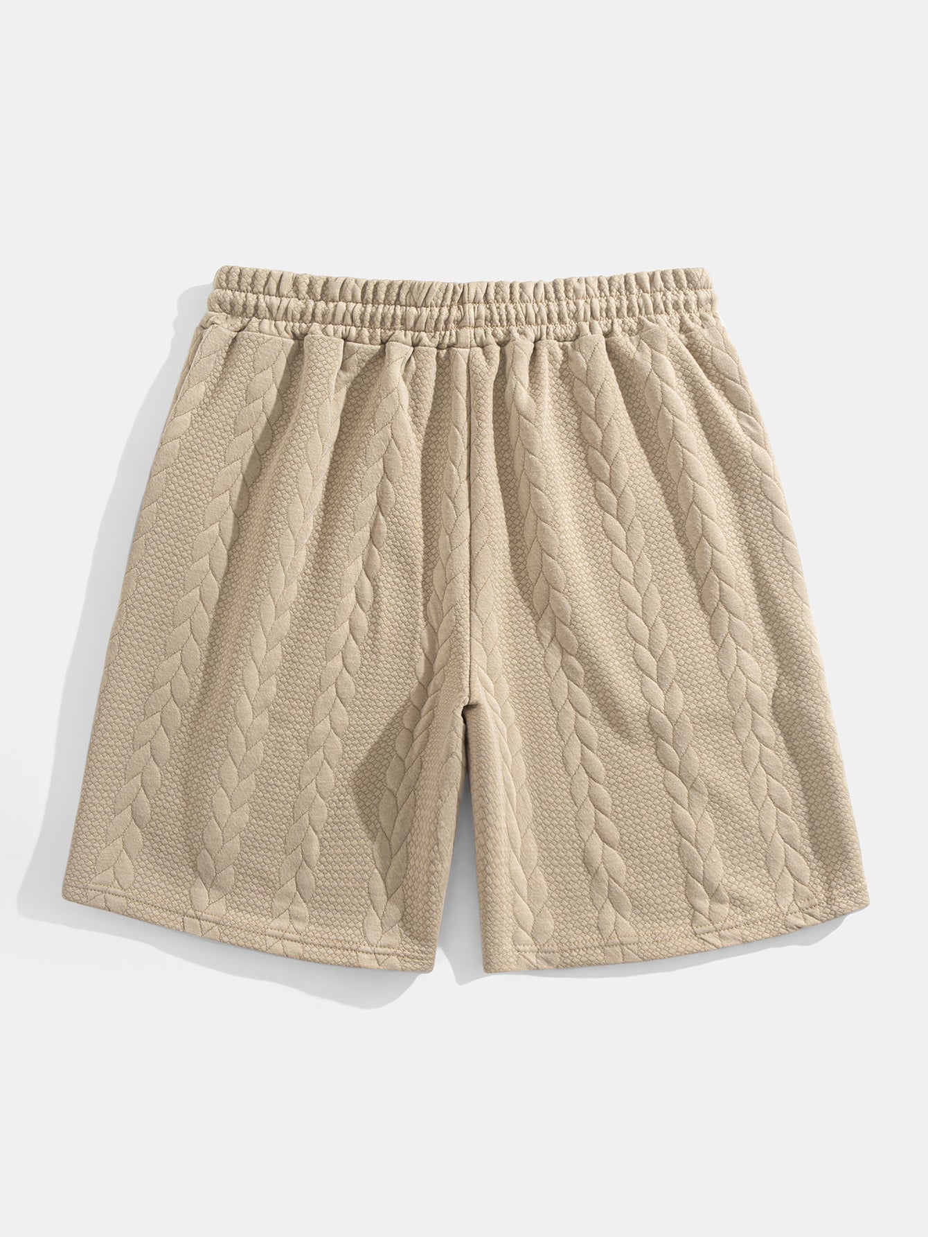 Avslappet passform mellomlangt erme Twist jacquard T-skjorte og shorts