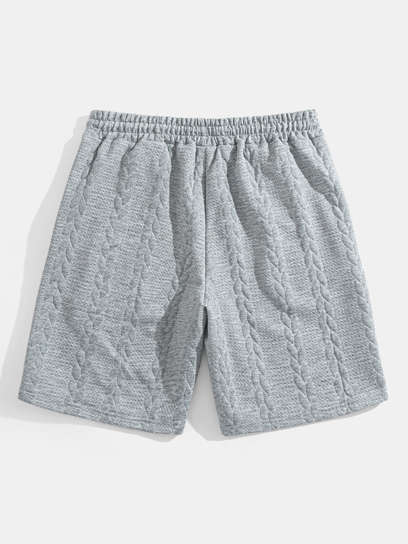 Avslappet passform mellomlangt erme Twist jacquard T-skjorte og shorts