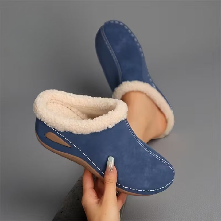 ScandiWear – Pelsfôrede slip-on sandaler