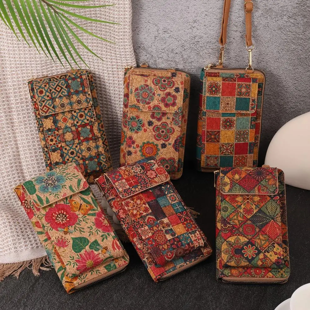 Boho Blomster Skulderveske