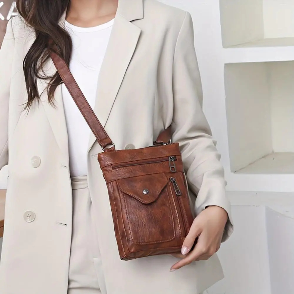 Mini vintage crossbody-veske