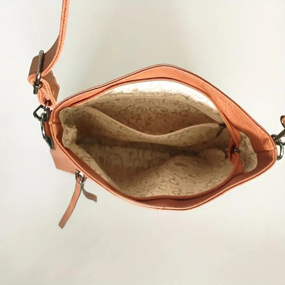 Retro Firkantet crossbody-veske