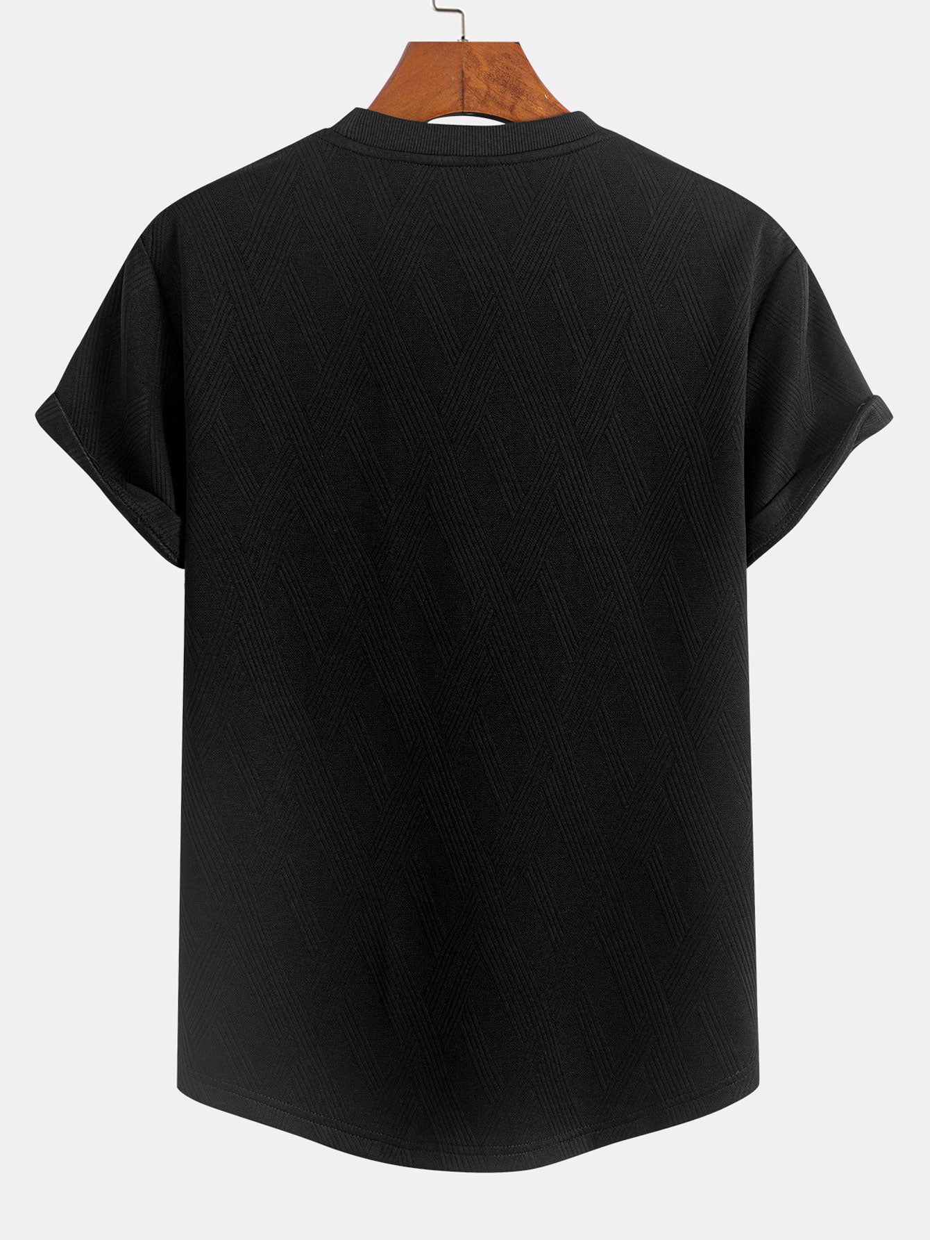 Diamantjakard buekant T-skjorte og Diamantjakard shorts