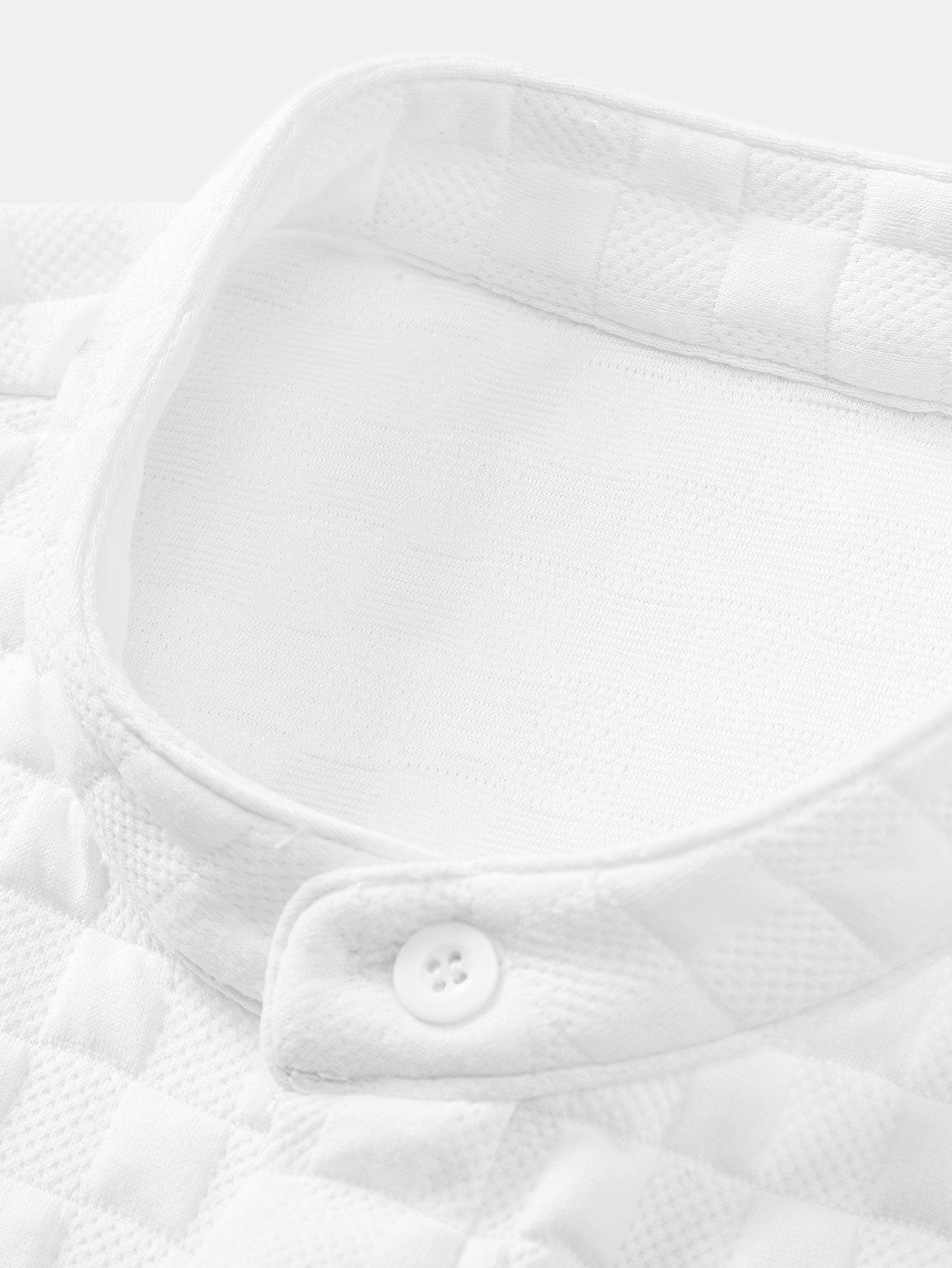 Dameskjorte med krage i sjakkbrettmønster og Jacquardshorts i sjakkbrettmønster