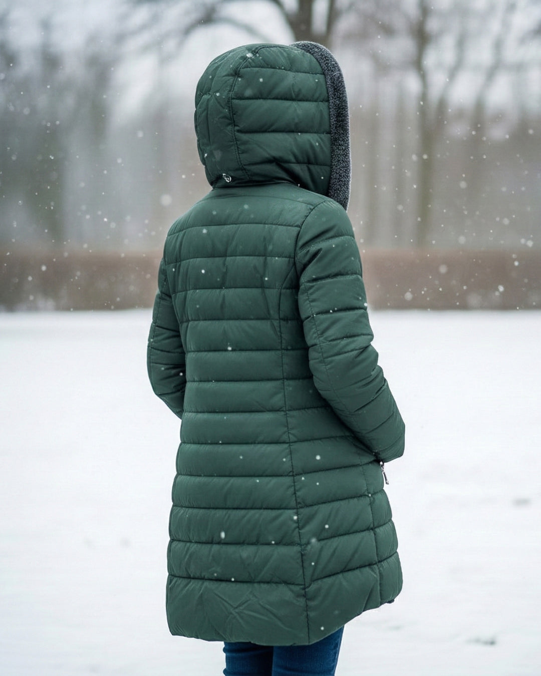 ScandiWear | Pufferkåpe med fleecefôr