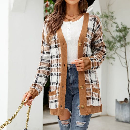 Uformell Vintage Strikket Cardigan