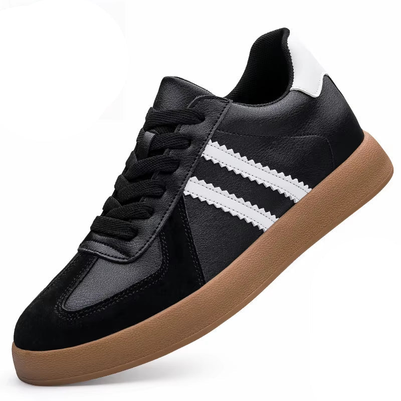 Eksklusive Herresneakers i Ekte Skinn – Skjult Hælløft på 7 cm for Økt Høyde og Stil