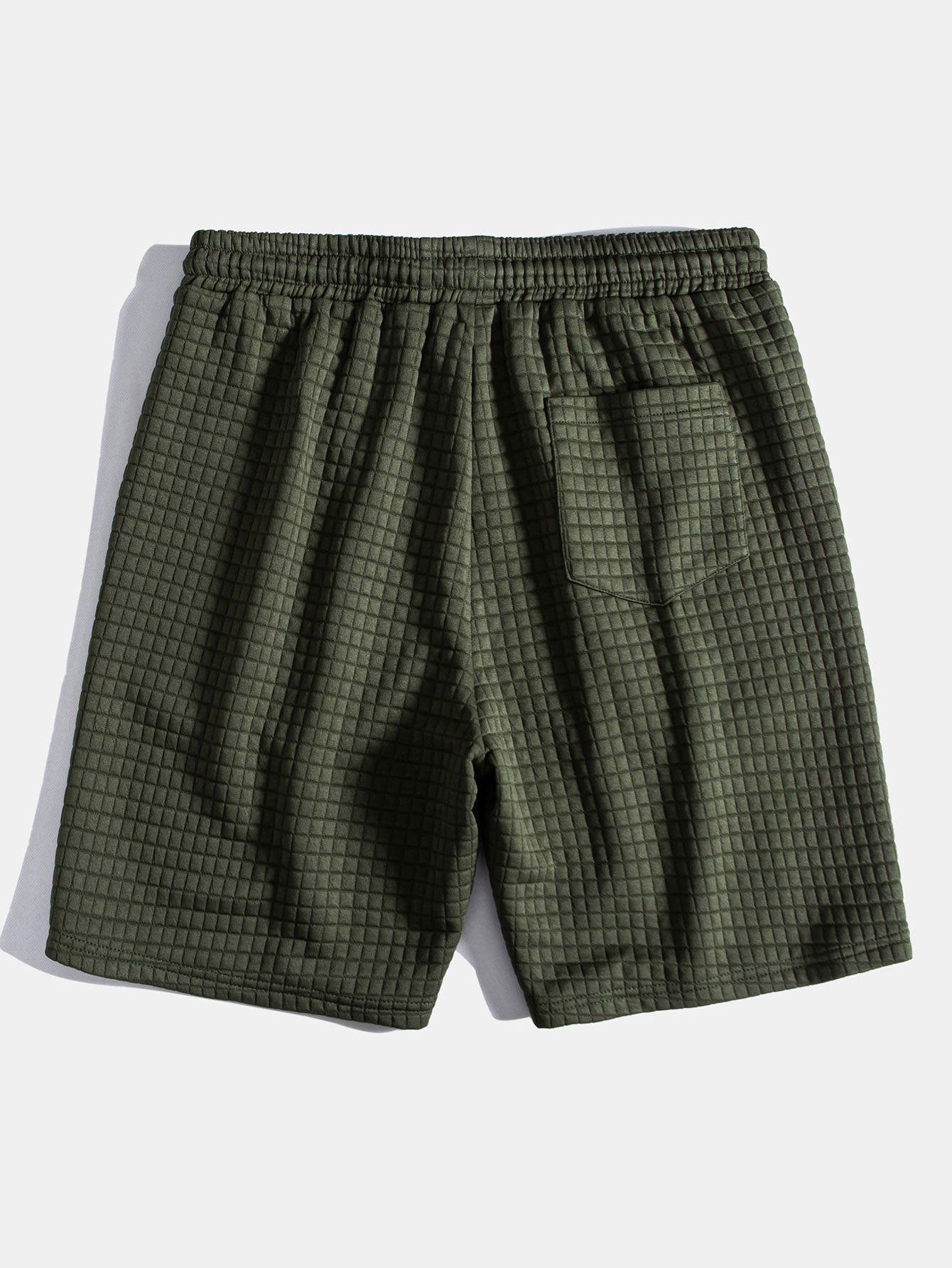 Kengurulomme vaffel-hettegenser T-skjorte og shorts