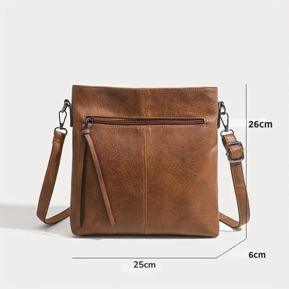 Retro Firkantet crossbody-veske