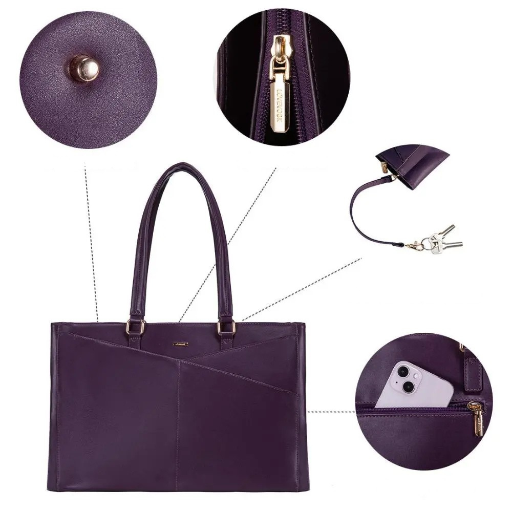 Elegant Lilla Laptop-veske