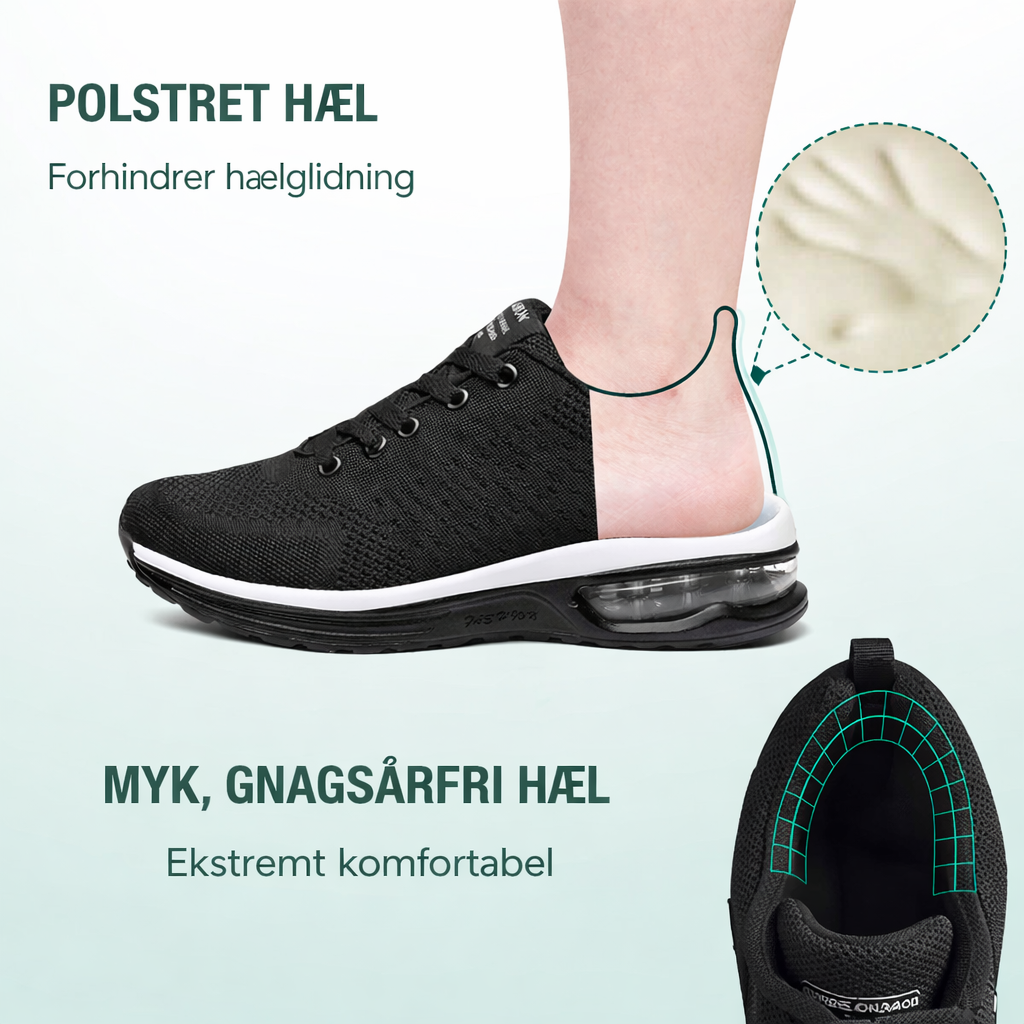 SanoWalk Ortopediske Sko – Helt svarte