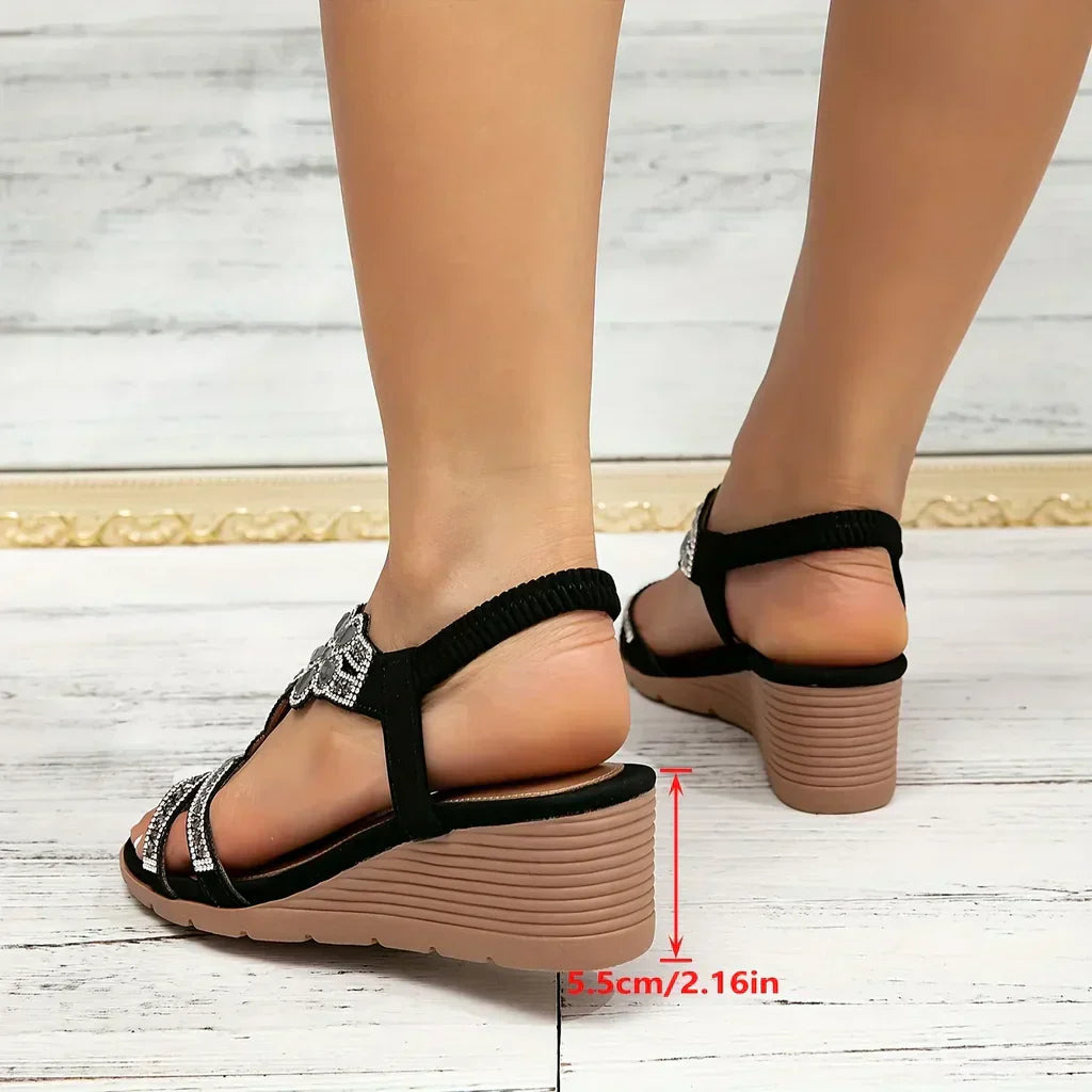 Tamara | Luksus kilehæl sandaler