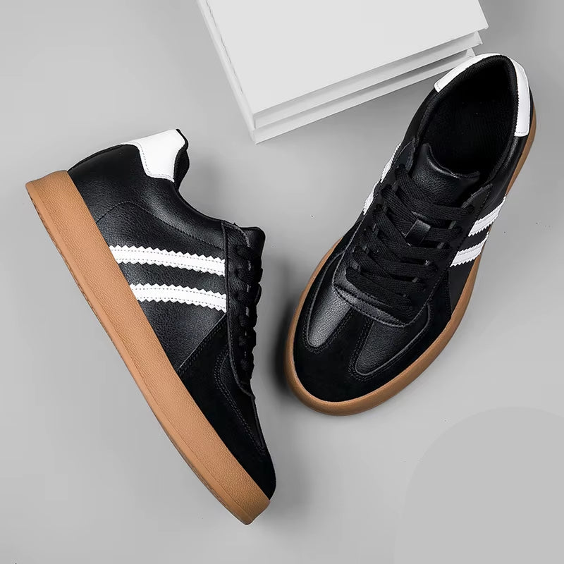 Eksklusive Herresneakers i Ekte Skinn – Skjult Hælløft på 7 cm for Økt Høyde og Stil