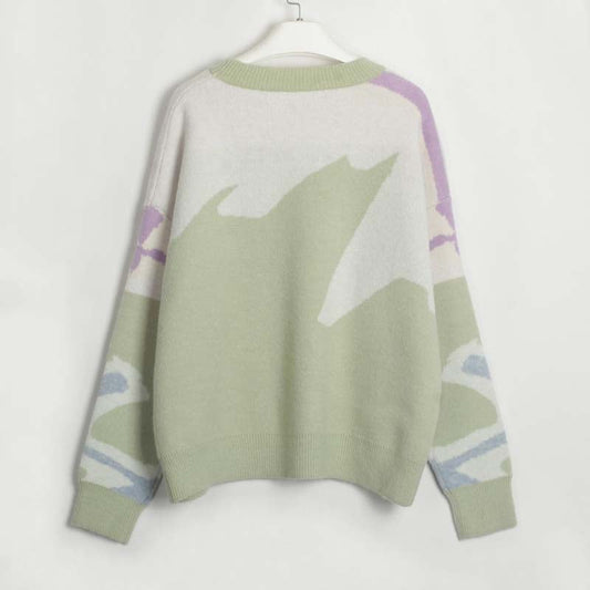 Uformelt Fargeblokk Genser