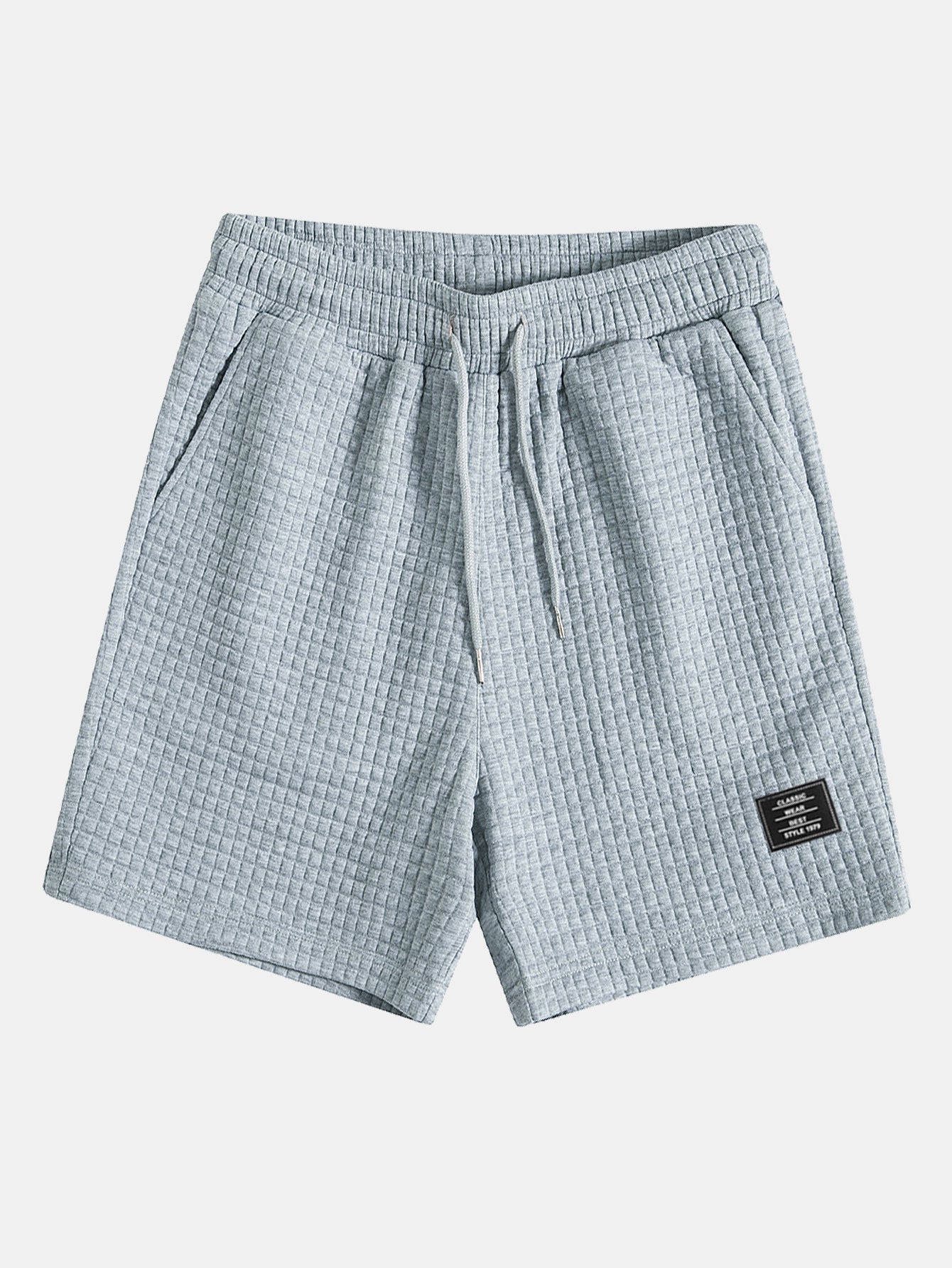 Kengurulomme vaffel-hettegenser T-skjorte og shorts