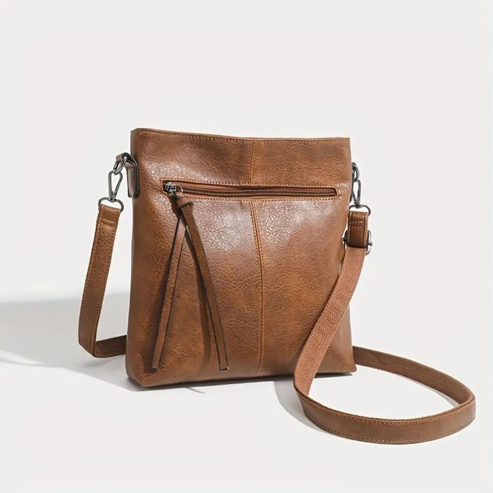 Retro Firkantet crossbody-veske
