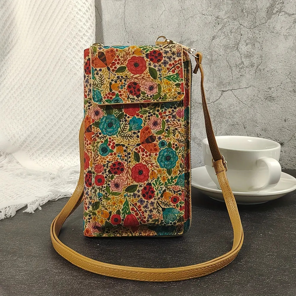 Boho Blomster Skulderveske