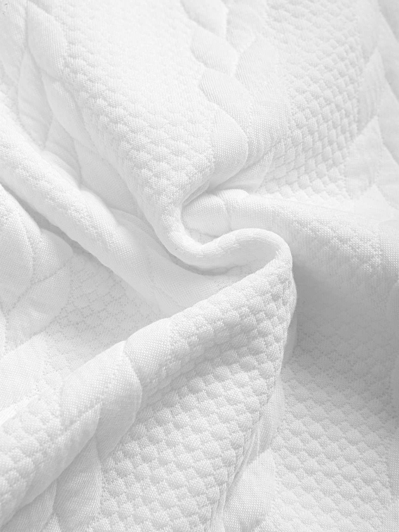 Avslappet passform mellomlangt erme Twist jacquard T-skjorte og shorts