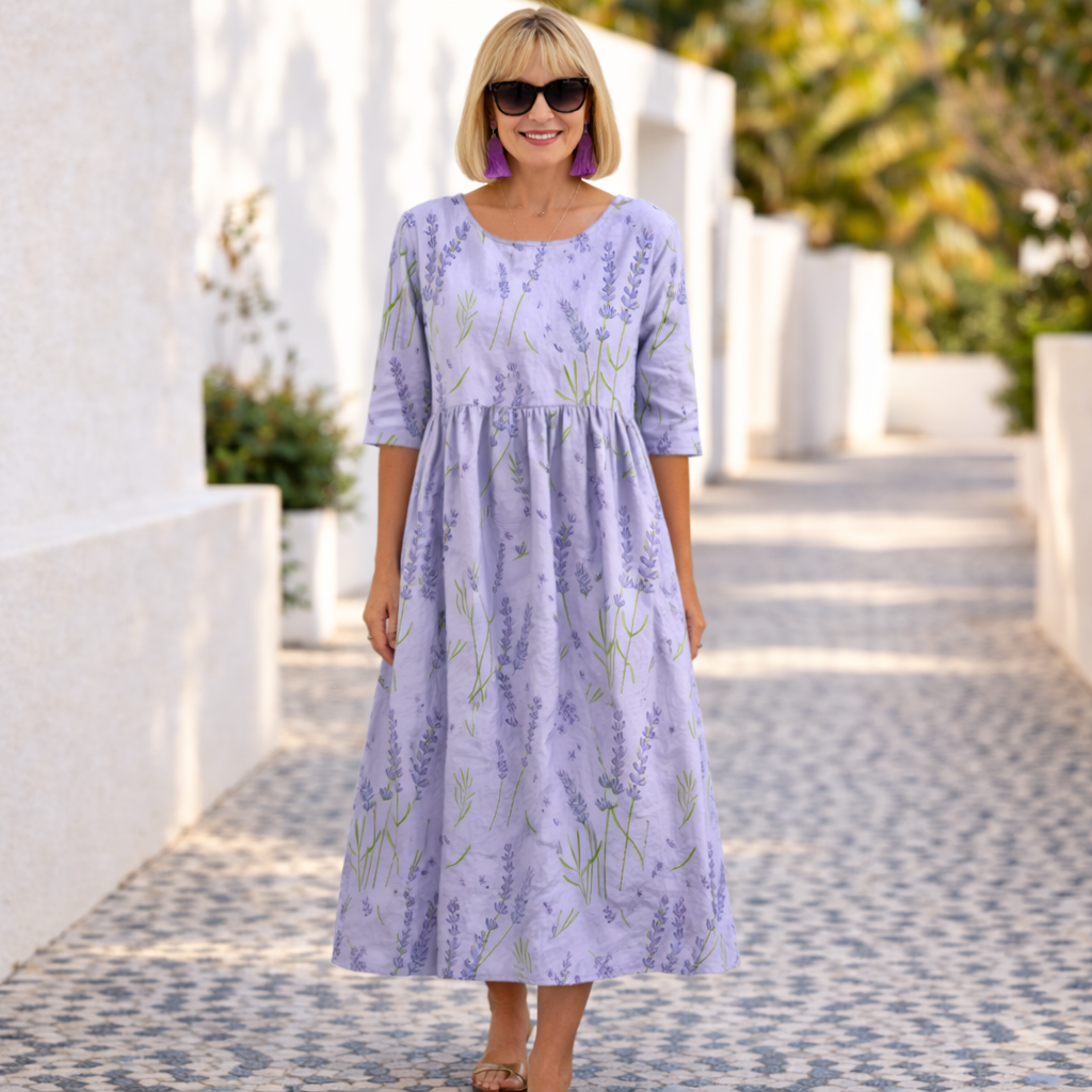 Susan | Blomstret kjole med sommerlig stemning