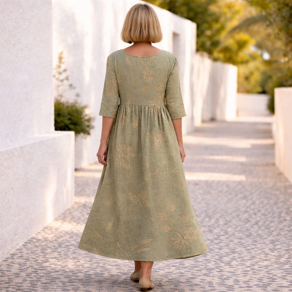 Susan | Blomstret kjole med sommerlig stemning