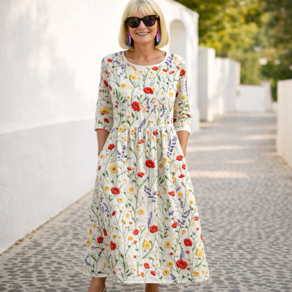 Nelly | Maxi-kjole - blomstermønster