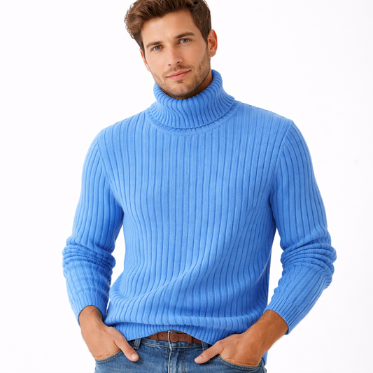 Høyhalset genser for menn – (opptil 4XL)