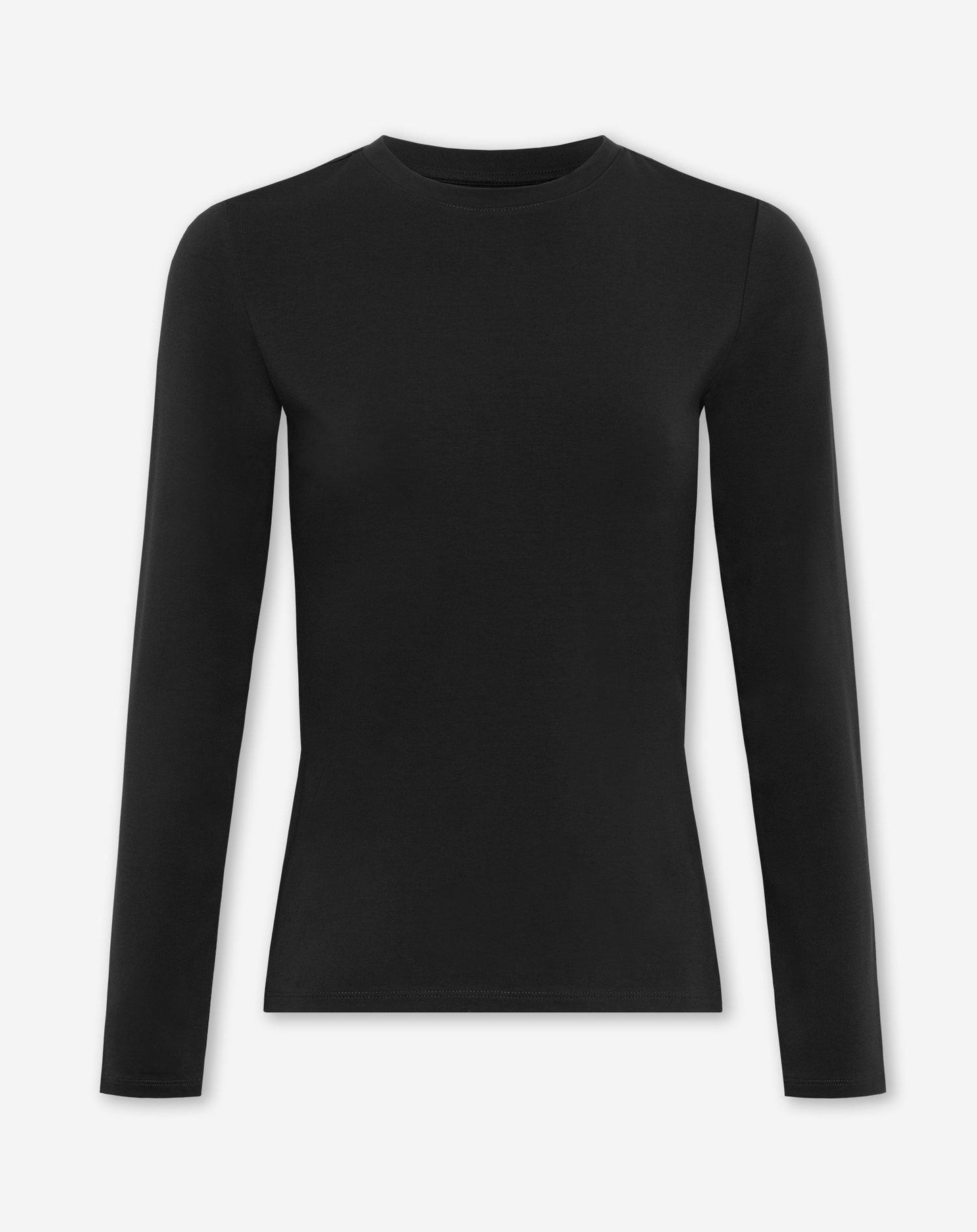 Basic tettsittende langermet topp