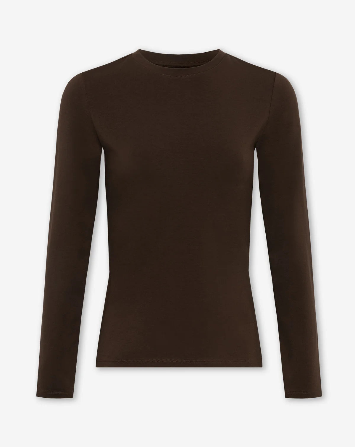Basic tettsittende langermet topp