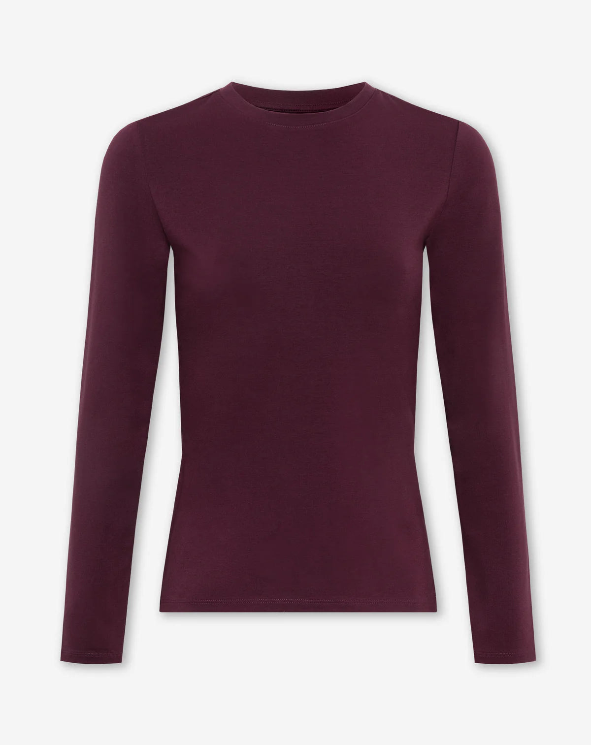 Basic tettsittende langermet topp