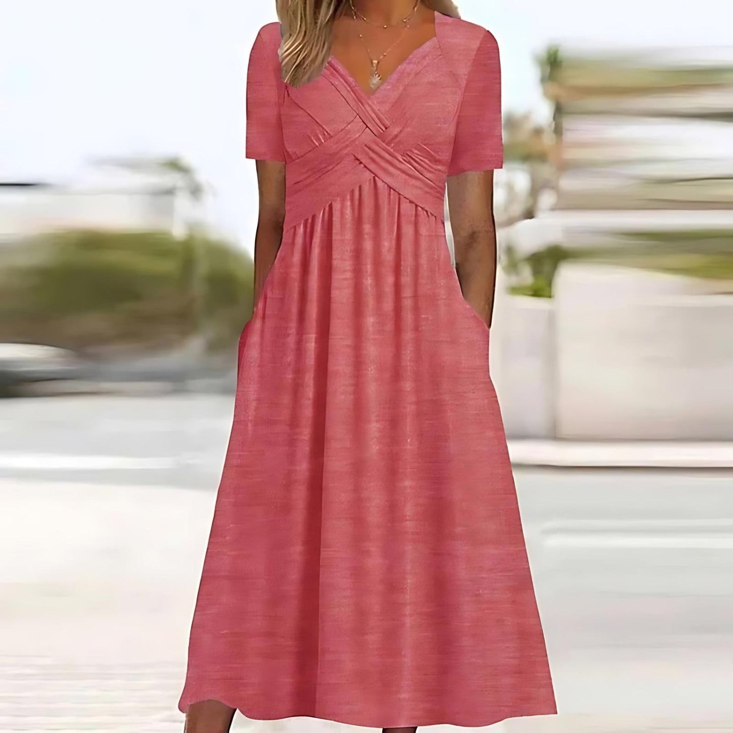 ISADORA | ELEGANT A-LINJE MIDI KJOLE
