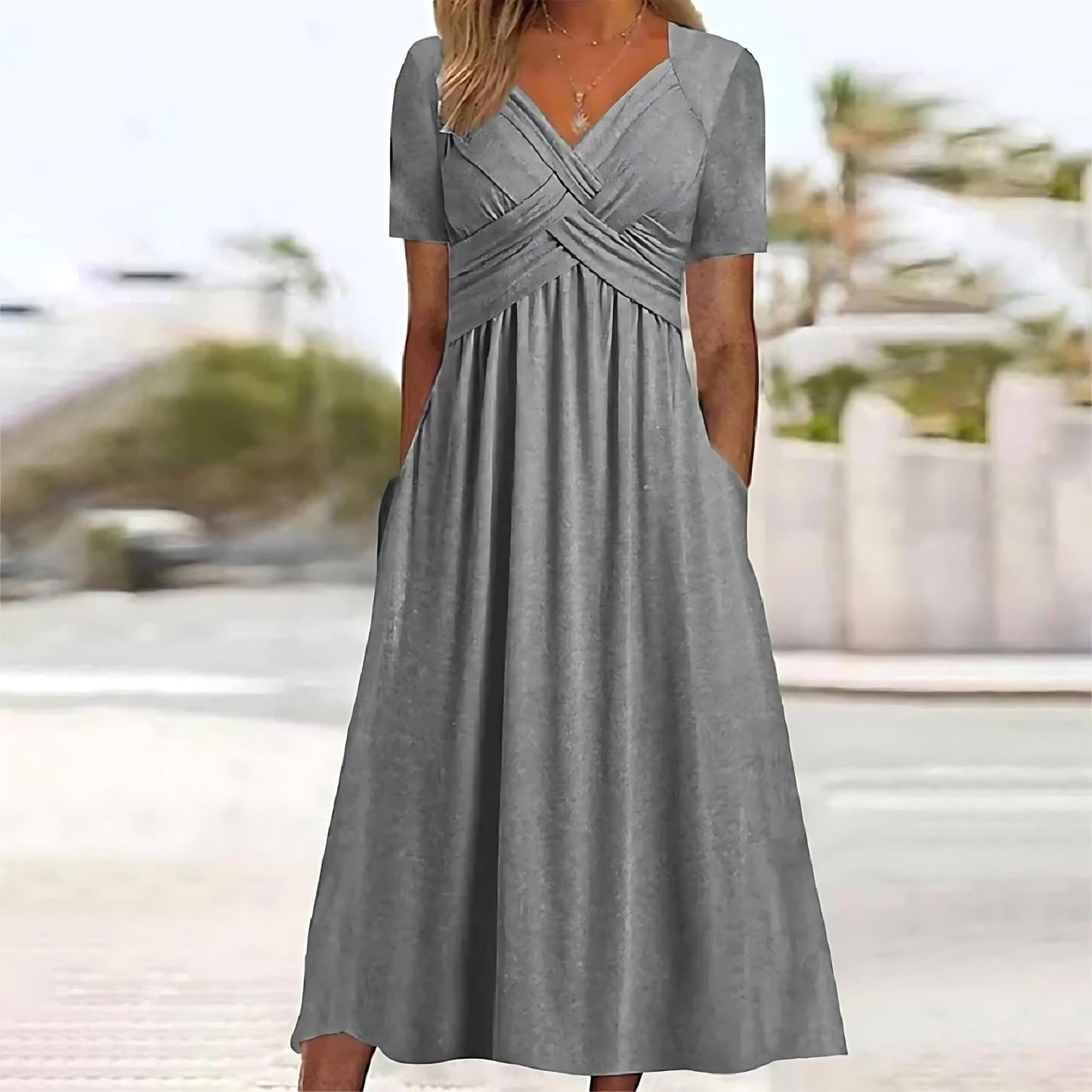 ISADORA | ELEGANT A-LINJE MIDI KJOLE